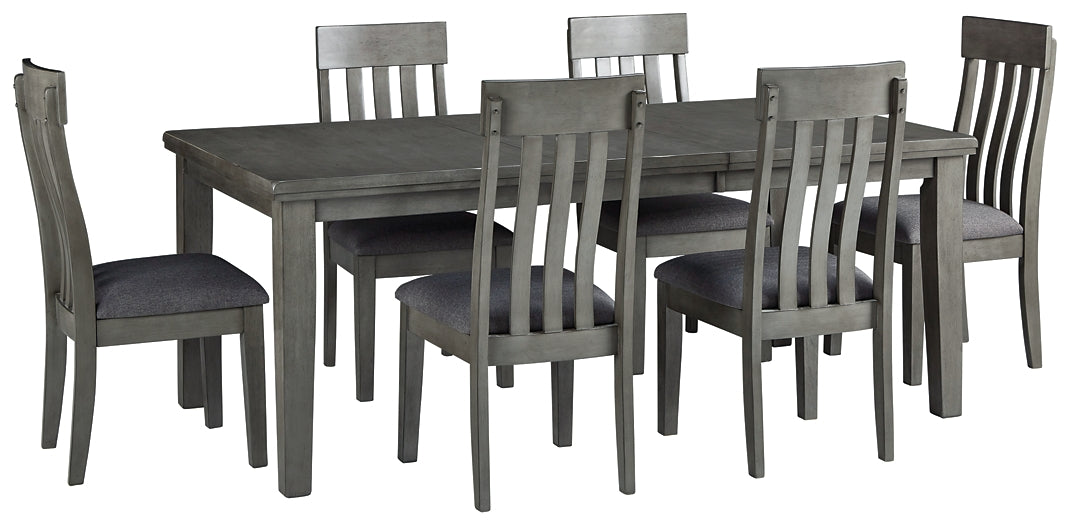 Hallanden Dining Table and 6 Chairs Wilson Furniture (OH)  in Bridgeport, Ohio. Serving Bridgeport, Yorkville, Bellaire, & Avondale