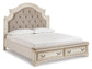 Realyn California King Upholstered Bed with Dresser Wilson Furniture (OH)  in Bridgeport, Ohio. Serving Bridgeport, Yorkville, Bellaire, & Avondale