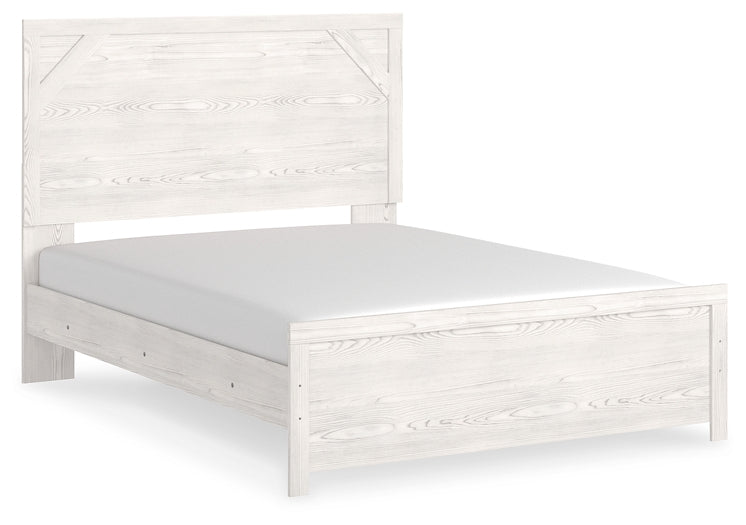 Gerridan Queen Panel Bed with Mirrored Dresser, Chest and 2 Nightstands Wilson Furniture (OH)  in Bridgeport, Ohio. Serving Bridgeport, Yorkville, Bellaire, & Avondale