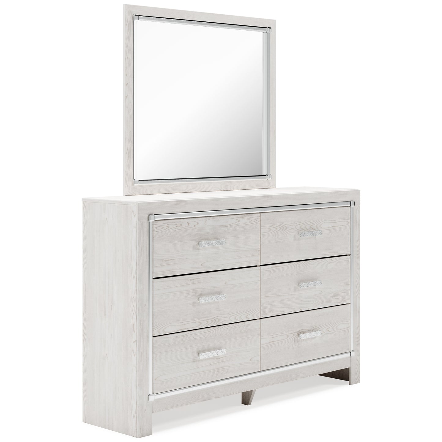 Altyra King Panel Headboard with Mirrored Dresser and Chest Wilson Furniture (OH)  in Bridgeport, Ohio. Serving Bridgeport, Yorkville, Bellaire, & Avondale