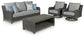 Elite Park Outdoor Sofa and 2 Chairs with Coffee Table Wilson Furniture (OH)  in Bridgeport, Ohio. Serving Bridgeport, Yorkville, Bellaire, & Avondale