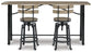 Lesterton Counter Height Dining Table and 2 Barstools Wilson Furniture (OH)  in Bridgeport, Ohio. Serving Bridgeport, Yorkville, Bellaire, & Avondale