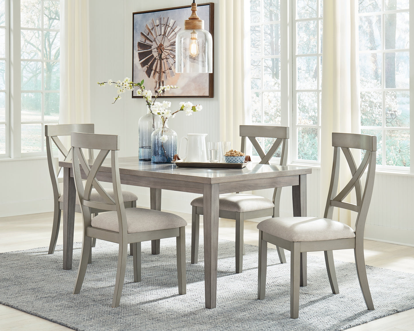 Parellen Dining Table and 4 Chairs Wilson Furniture (OH)  in Bridgeport, Ohio. Serving Bridgeport, Yorkville, Bellaire, & Avondale