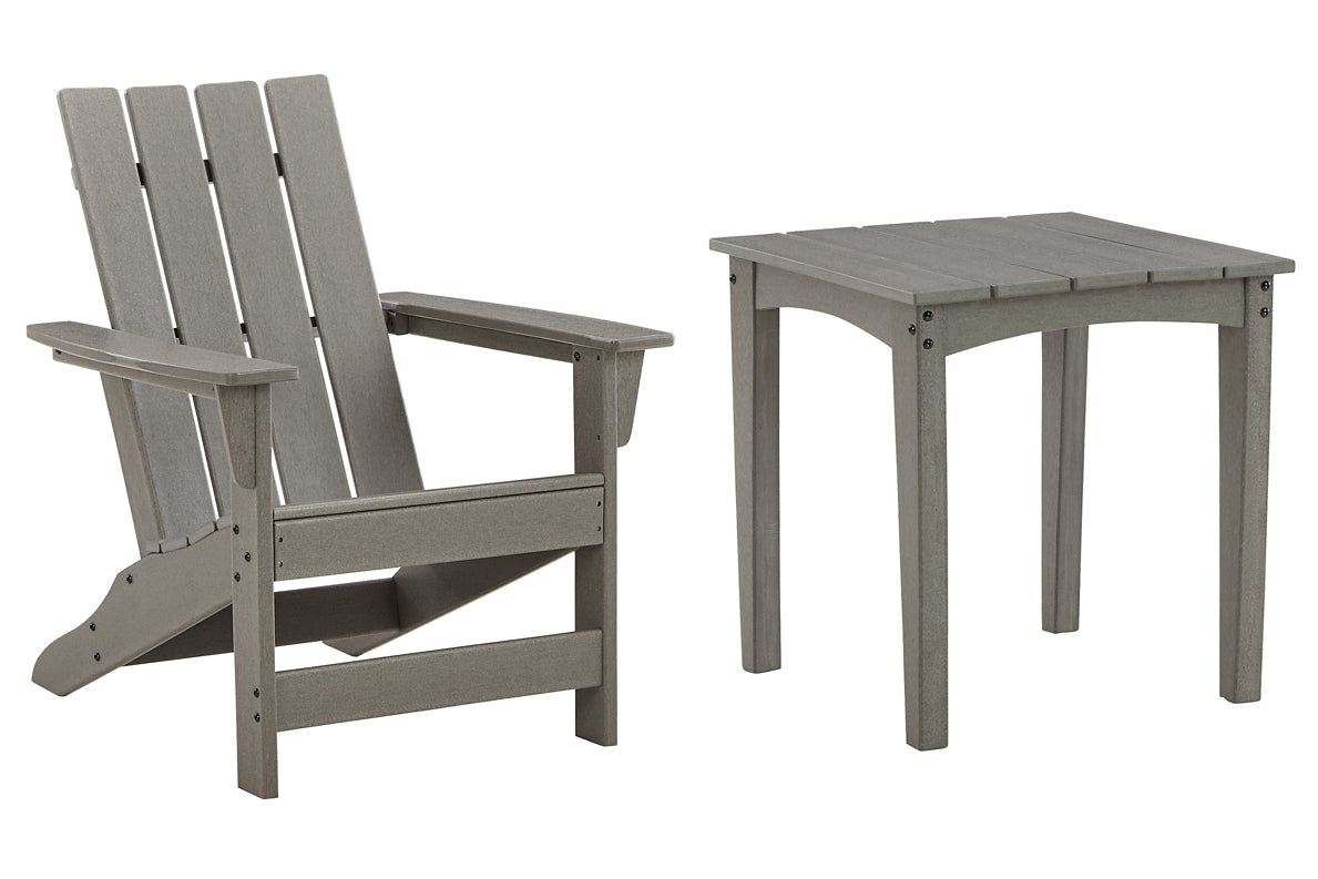 Visola Outdoor Adirondack Chair and End Table Wilson Furniture (OH)  in Bridgeport, Ohio. Serving Moundsville, Richmond, Smithfield, Cadiz, & St. Clairesville
