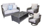 Elite Park Outdoor Loveseat and 2 Lounge Chairs with Coffee Table Wilson Furniture (OH)  in Bridgeport, Ohio. Serving Bridgeport, Yorkville, Bellaire, & Avondale