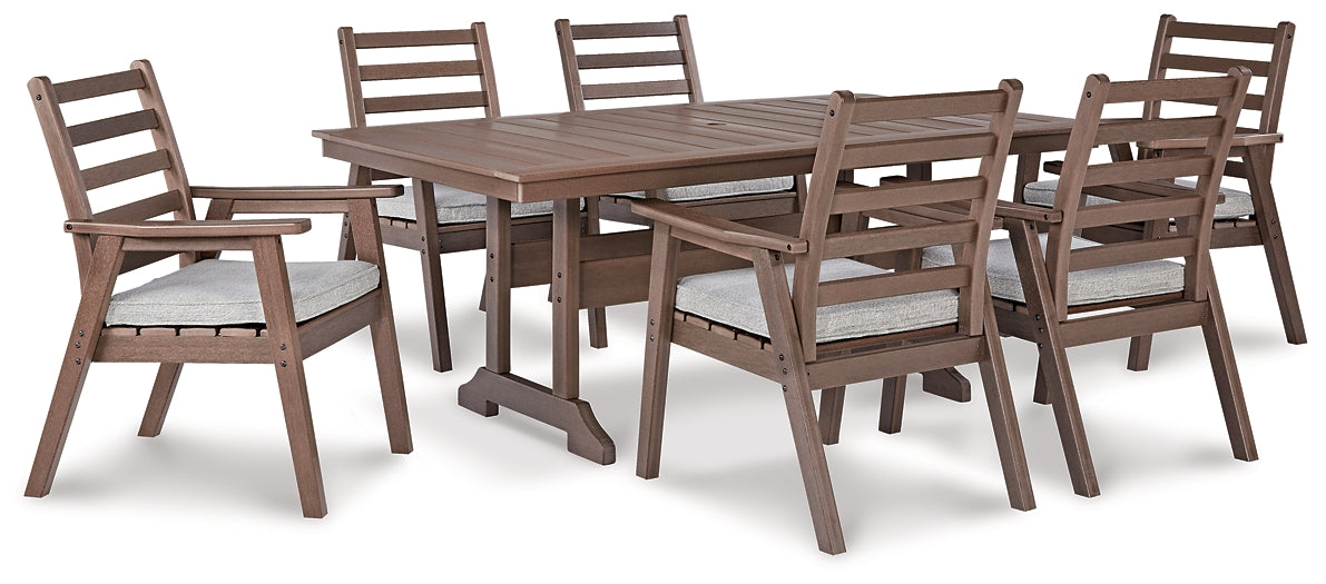 Emmeline Outdoor Dining Table and 6 Chairs Wilson Furniture (OH)  in Bridgeport, Ohio. Serving Bridgeport, Yorkville, Bellaire, & Avondale