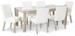 Wendora Dining Table and 6 Chairs Wilson Furniture (OH)  in Bridgeport, Ohio. Serving Moundsville, Richmond, Smithfield, Cadiz, & St. Clairesville