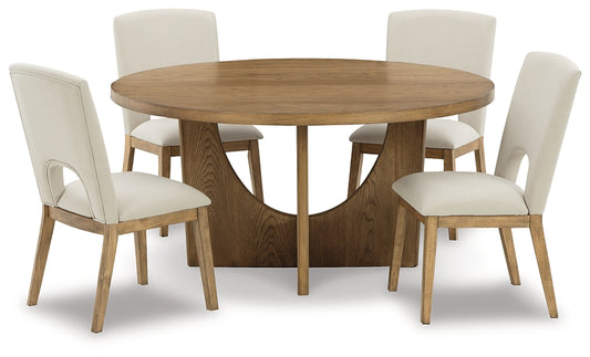 Dakmore Dining Table and 4 Chairs Wilson Furniture (OH)  in Bridgeport, Ohio. Serving Bridgeport, Yorkville, Bellaire, & Avondale