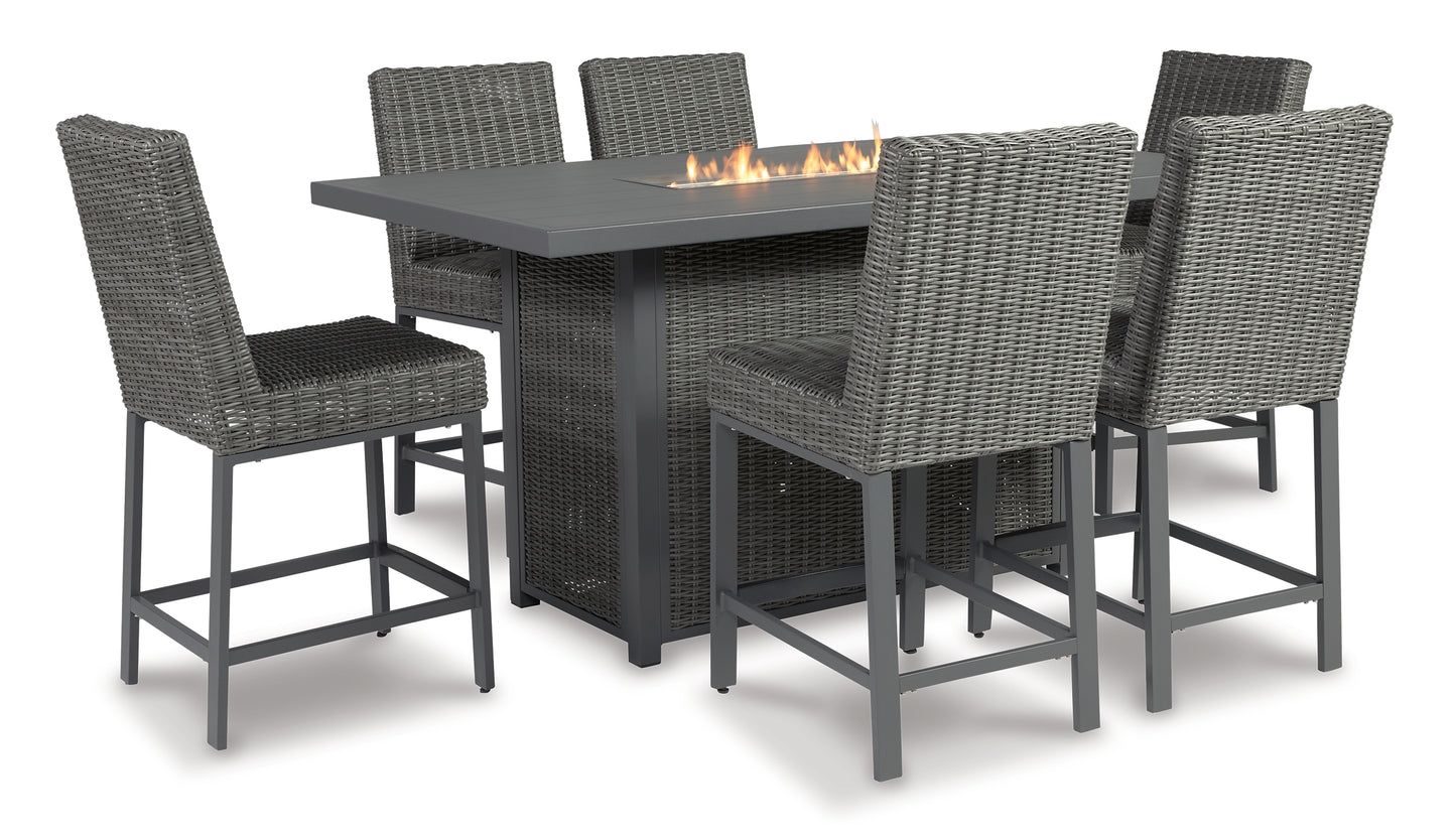 Palazzo Outdoor Fire Pit Table and 4 Chairs Wilson Furniture (OH)  in Bridgeport, Ohio. Serving Bridgeport, Yorkville, Bellaire, & Avondale