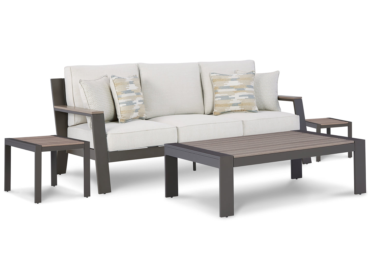 Tropicava Outdoor Sofa with Coffee Table and 2 End Tables Wilson Furniture (OH)  in Bridgeport, Ohio. Serving Moundsville, Richmond, Smithfield, Cadiz, & St. Clairesville