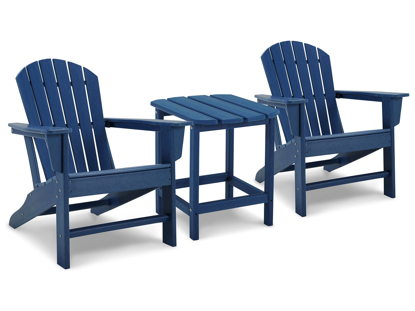 Sundown Treasure 2 Adirondack Chairs with End table Wilson Furniture (OH)  in Bridgeport, Ohio. Serving Moundsville, Richmond, Smithfield, Cadiz, & St. Clairesville