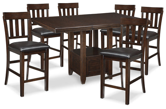 Haddigan Counter Height Dining Table and 6 Barstools Wilson Furniture (OH)  in Bridgeport, Ohio. Serving Bridgeport, Yorkville, Bellaire, & Avondale