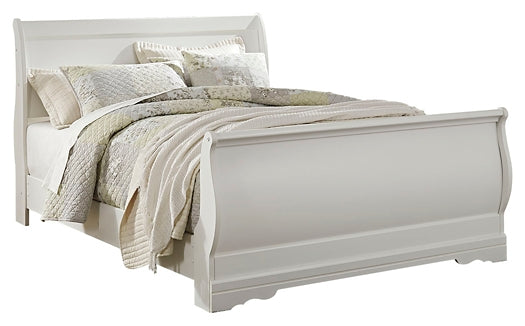 Anarasia Queen Sleigh Bed with Mirrored Dresser and Nightstand Wilson Furniture (OH)  in Bridgeport, Ohio. Serving Bridgeport, Yorkville, Bellaire, & Avondale