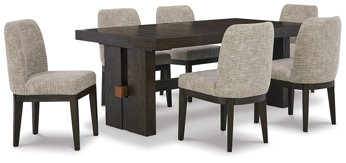 Burkhaus Dining Table and 6 Chairs Wilson Furniture (OH)  in Bridgeport, Ohio. Serving Bridgeport, Yorkville, Bellaire, & Avondale