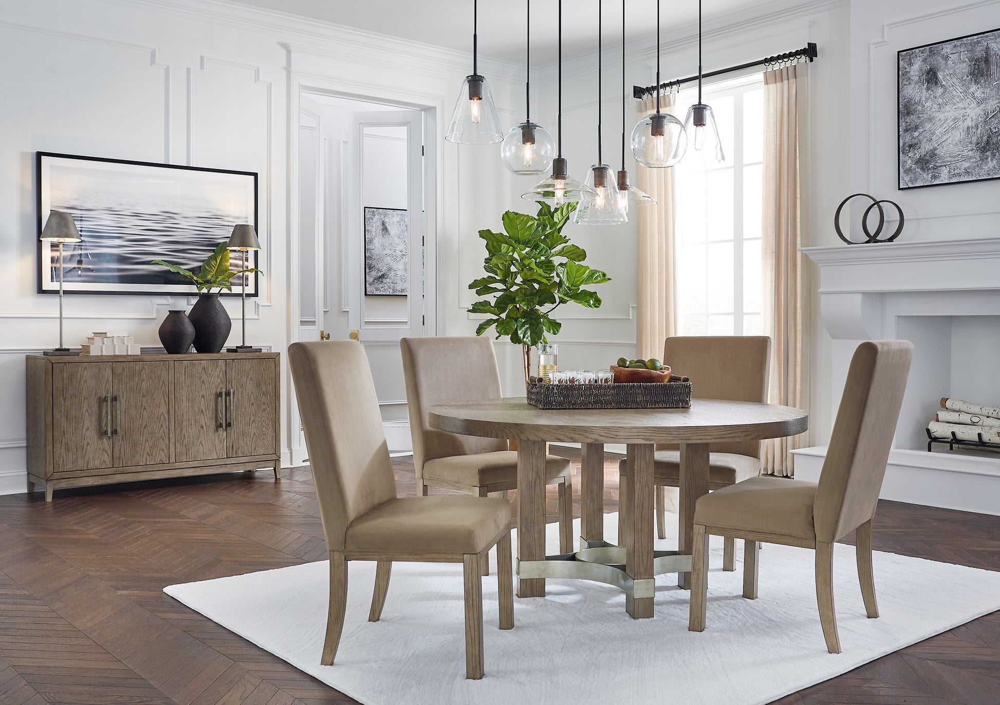 Chrestner Dining Table and 4 Chairs Wilson Furniture (OH)  in Bridgeport, Ohio. Serving Bridgeport, Yorkville, Bellaire, & Avondale