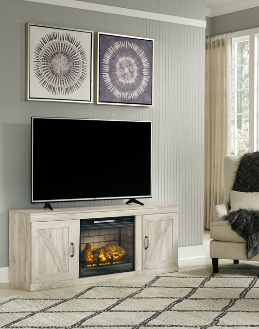 Ashley Express - Bellaby TV Stand with Electric Fireplace Wilson Furniture (OH)  in Bridgeport, Ohio. Serving Bridgeport, Yorkville, Bellaire, & Avondale