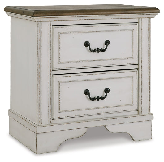 Ashley Express - Brollyn Two Drawer Night Stand Wilson Furniture (OH)  in Bridgeport, Ohio. Serving Bridgeport, Yorkville, Bellaire, & Avondale