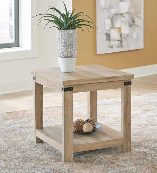 Ashley Express - Calaboro Square End Table Wilson Furniture (OH)  in Bridgeport, Ohio. Serving Bridgeport, Yorkville, Bellaire, & Avondale