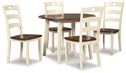 Woodanville Dining Table and 4 Chairs Wilson Furniture (OH)  in Bridgeport, Ohio. Serving Moundsville, Richmond, Smithfield, Cadiz, & St. Clairesville