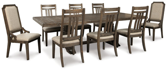 Wyndahl Dining Table and 8 Chairs Wilson Furniture (OH)  in Bridgeport, Ohio. Serving Moundsville, Richmond, Smithfield, Cadiz, & St. Clairesville
