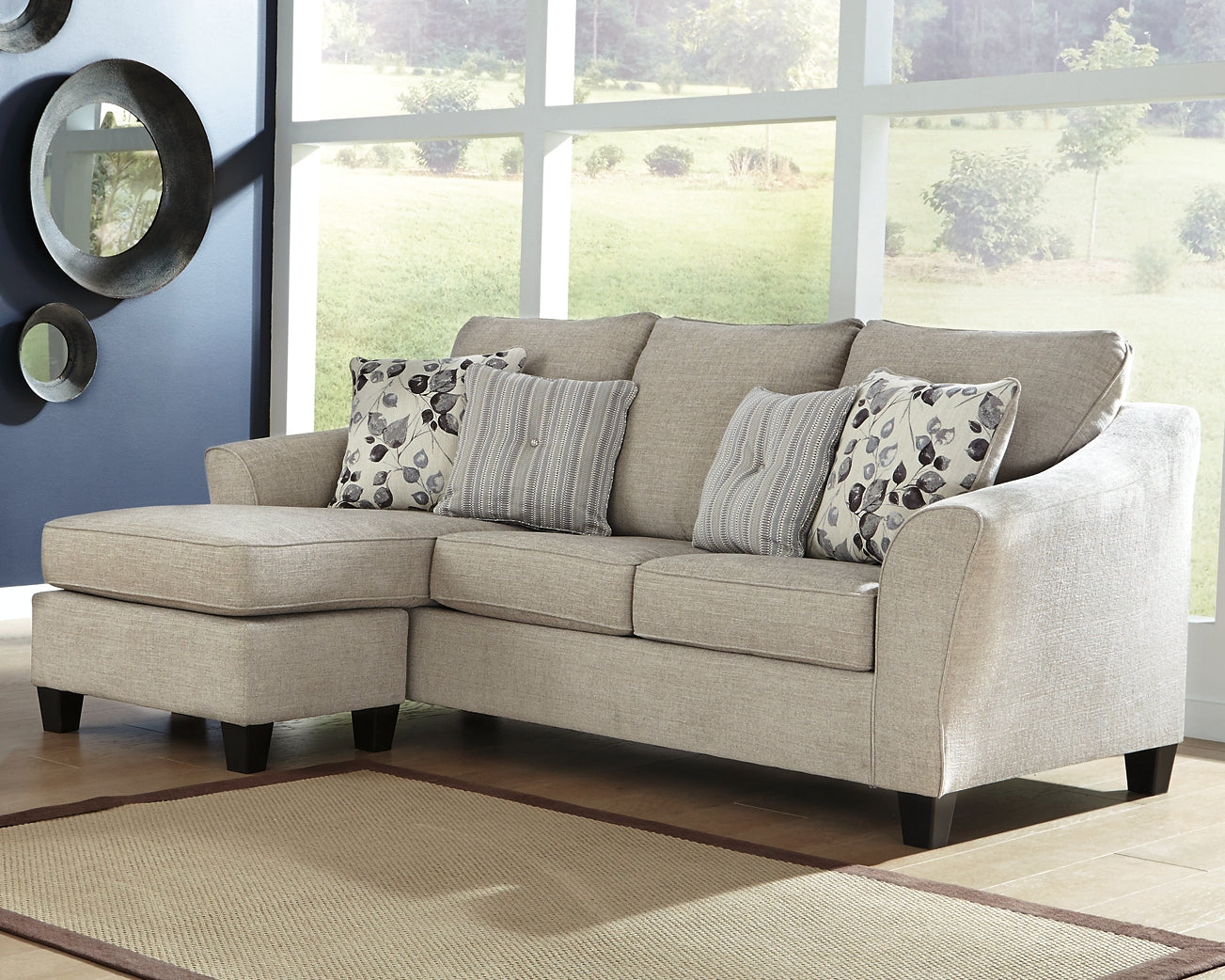 Abney Sofa Chaise, Chair, and Ottoman Wilson Furniture (OH)  in Bridgeport, Ohio. Serving Bridgeport, Yorkville, Bellaire, & Avondale