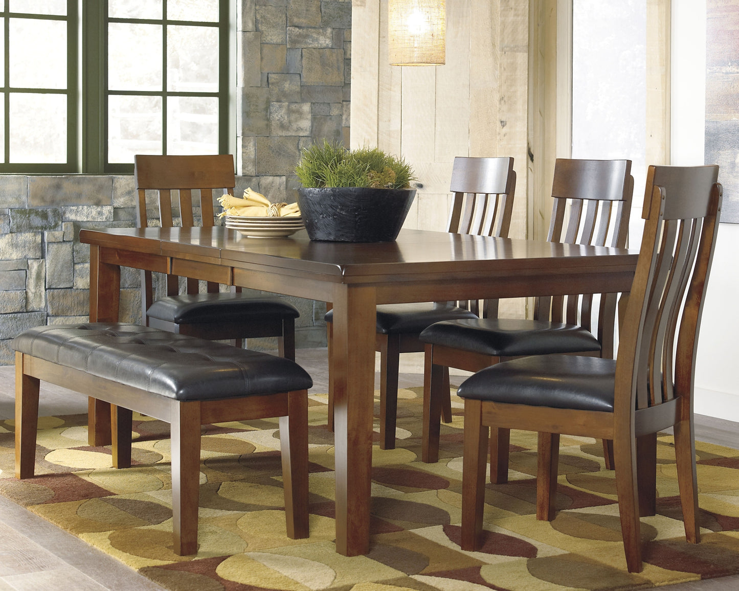 Ralene Dining Table and 8 Chairs with Storage Wilson Furniture (OH)  in Bridgeport, Ohio. Serving Bridgeport, Yorkville, Bellaire, & Avondale