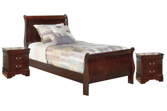Alisdair Twin Sleigh Bed with 2 Nightstands Wilson Furniture (OH)  in Bridgeport, Ohio. Serving Bridgeport, Yorkville, Bellaire, & Avondale