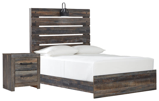 Drystan Twin Panel Bed with Nightstand Wilson Furniture (OH)  in Bridgeport, Ohio. Serving Bridgeport, Yorkville, Bellaire, & Avondale
