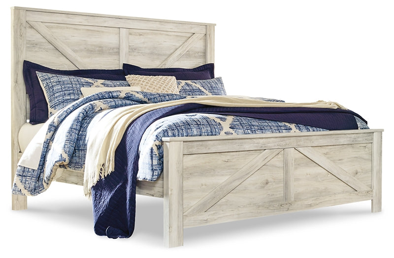 Bellaby King Crossbuck Panel Bed with Dresser Wilson Furniture (OH)  in Bridgeport, Ohio. Serving Bridgeport, Yorkville, Bellaire, & Avondale