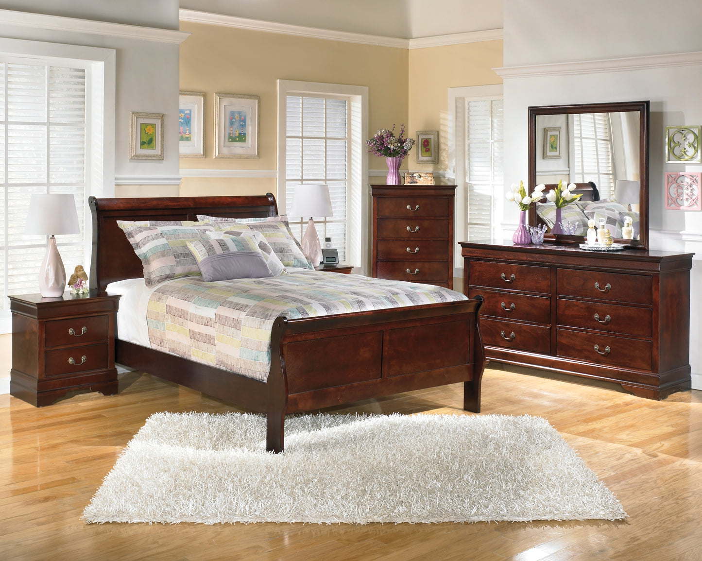 Alisdair Full Sleigh Bed with 2 Nightstands Wilson Furniture (OH)  in Bridgeport, Ohio. Serving Bridgeport, Yorkville, Bellaire, & Avondale