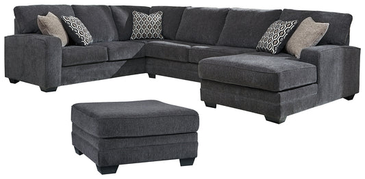 Tracling 3-Piece Sectional with Ottoman Wilson Furniture (OH)  in Bridgeport, Ohio. Serving Moundsville, Richmond, Smithfield, Cadiz, & St. Clairesville