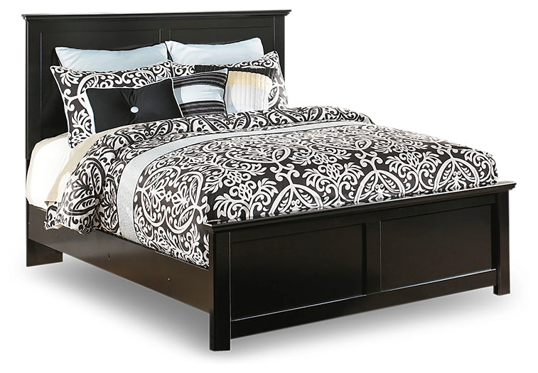 Maribel Queen Panel Bed with Mirrored Dresser and Chest Wilson Furniture (OH)  in Bridgeport, Ohio. Serving Bridgeport, Yorkville, Bellaire, & Avondale