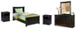 Maribel Twin Panel Bed with Mirrored Dresser and 2 Nightstands Wilson Furniture (OH)  in Bridgeport, Ohio. Serving Bridgeport, Yorkville, Bellaire, & Avondale