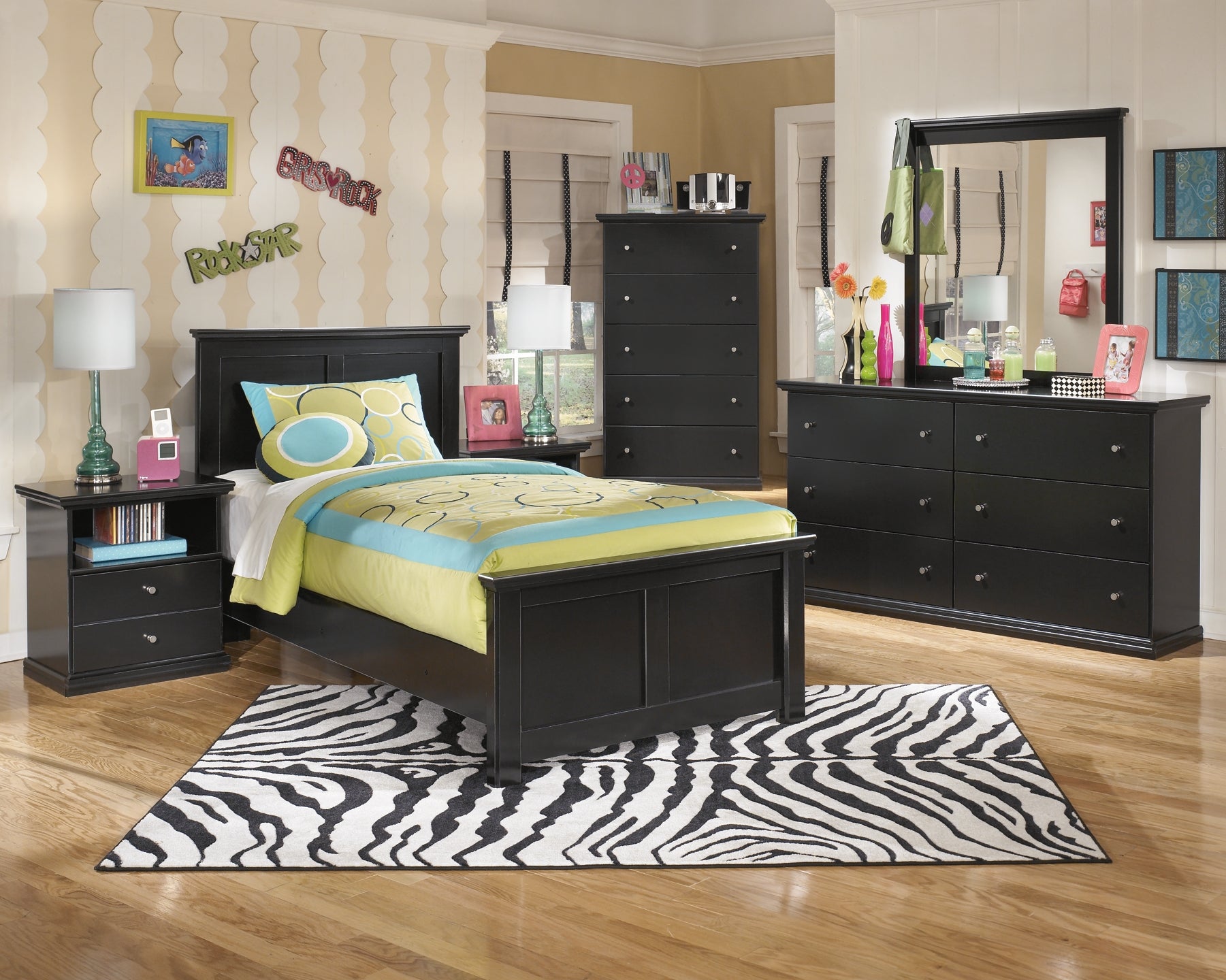 Maribel Twin Panel Bed with Dresser Wilson Furniture (OH)  in Bridgeport, Ohio. Serving Bridgeport, Yorkville, Bellaire, & Avondale