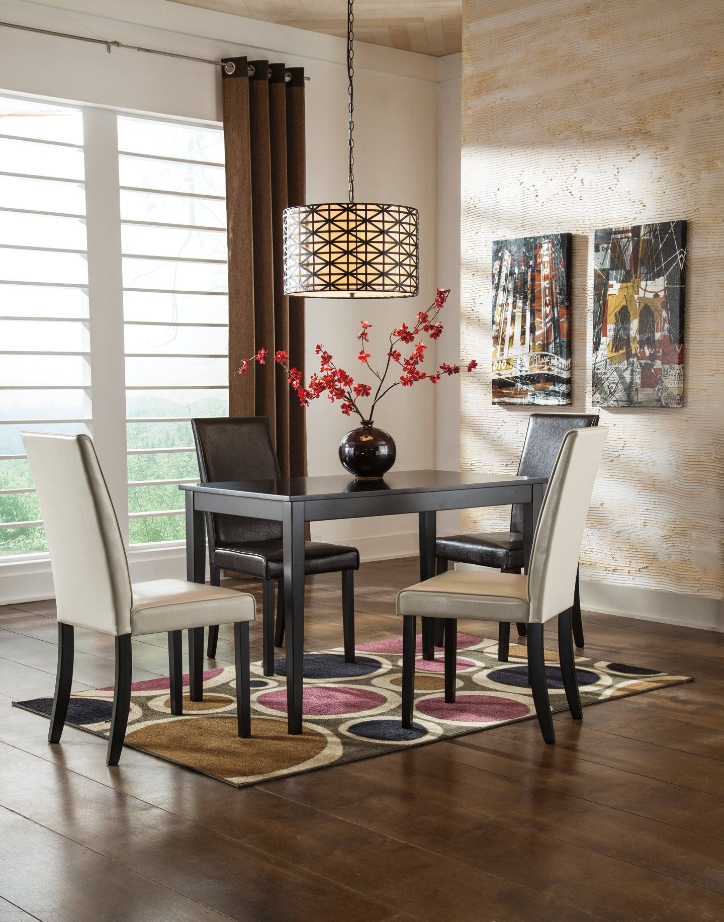 Kimonte Dining Table and 4 Chairs Wilson Furniture (OH)  in Bridgeport, Ohio. Serving Bridgeport, Yorkville, Bellaire, & Avondale