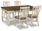 Bolanburg Dining Table and 4 Chairs