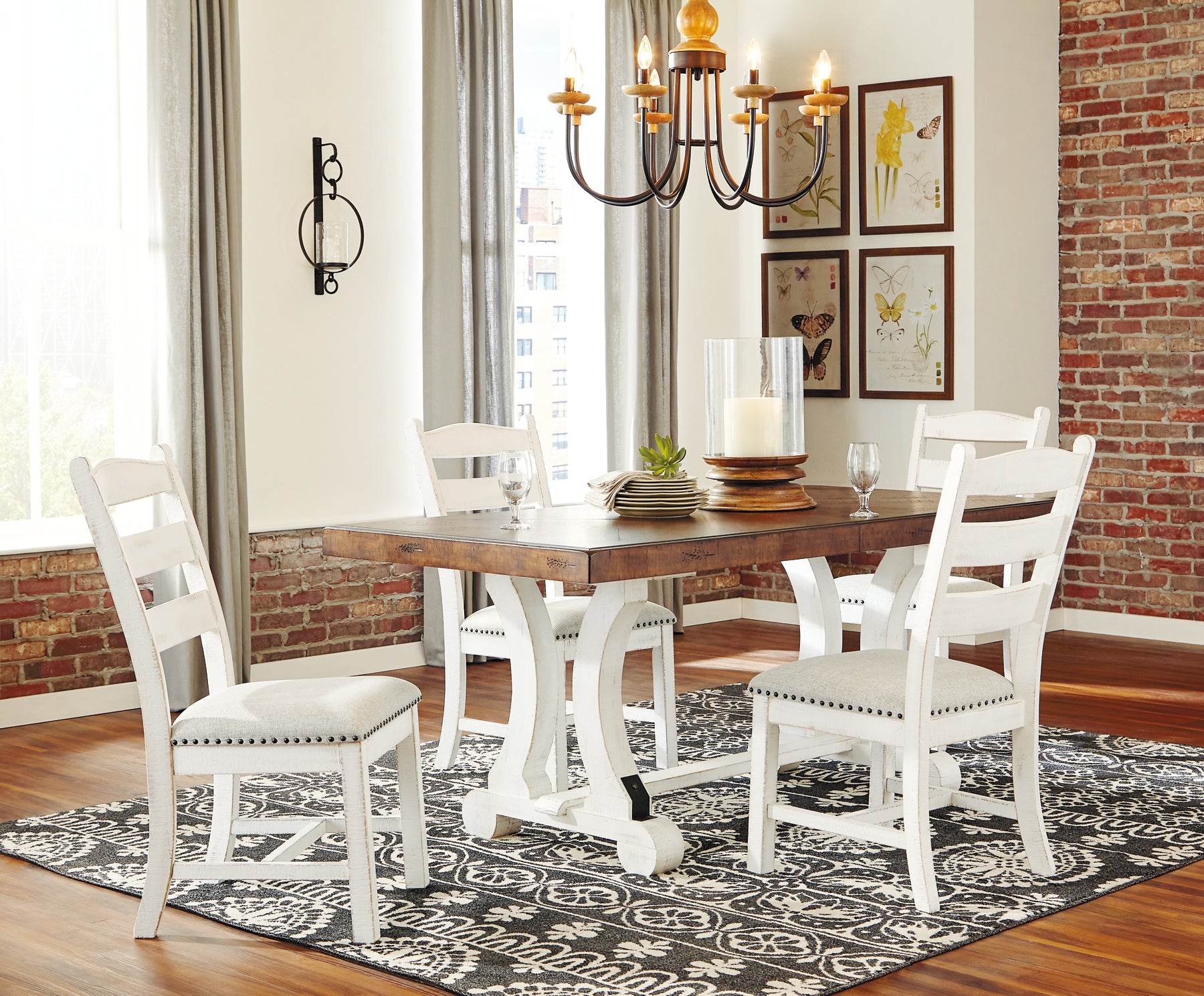 Valebeck Dining Table and 4 Chairs Wilson Furniture (OH)  in Bridgeport, Ohio. Serving Moundsville, Richmond, Smithfield, Cadiz, & St. Clairesville