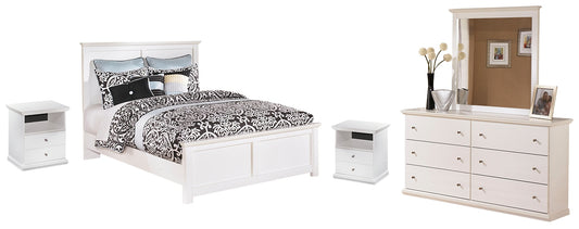 Bostwick Shoals Queen Panel Bed with Mirrored Dresser and 2 Nightstands Wilson Furniture (OH)  in Bridgeport, Ohio. Serving Bridgeport, Yorkville, Bellaire, & Avondale