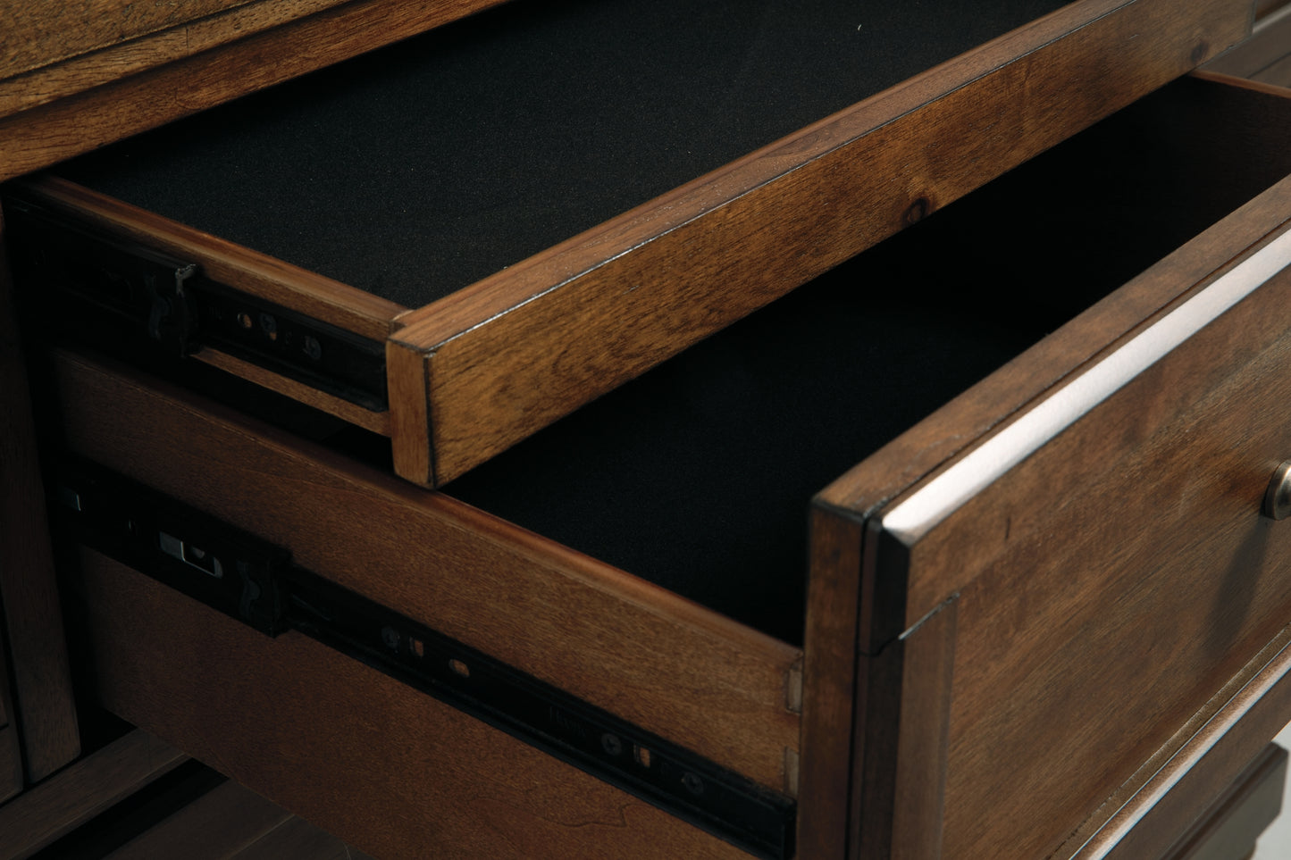 Flynnter Queen Panel Bed with 2 Storage Drawers with Dresser Wilson Furniture (OH)  in Bridgeport, Ohio. Serving Bridgeport, Yorkville, Bellaire, & Avondale