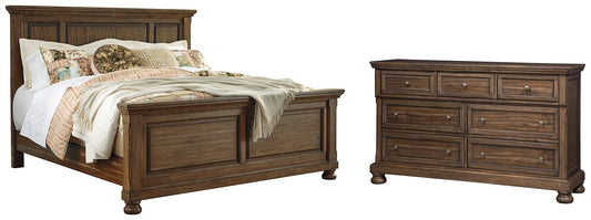 Flynnter Queen Panel Bed with Dresser Wilson Furniture (OH)  in Bridgeport, Ohio. Serving Bridgeport, Yorkville, Bellaire, & Avondale