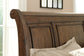 Flynnter Queen Sleigh Bed with 2 Storage Drawers with Mirrored Dresser and 2 Nightstands Wilson Furniture (OH)  in Bridgeport, Ohio. Serving Bridgeport, Yorkville, Bellaire, & Avondale