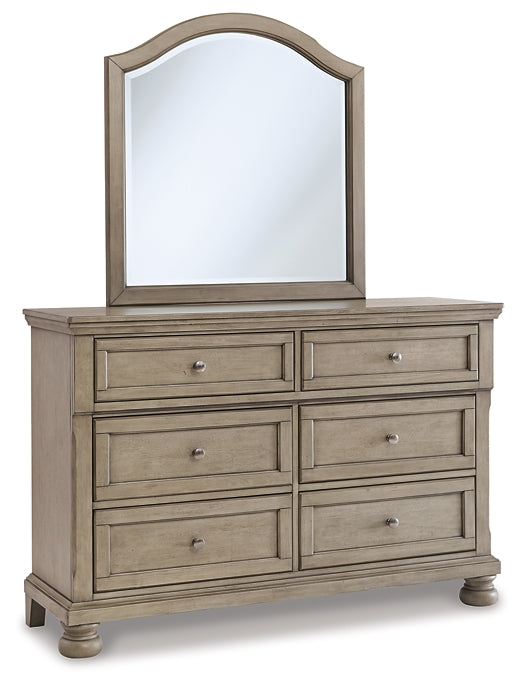 Lettner Full Sleigh Bed with Mirrored Dresser, Chest and Nightstand Wilson Furniture (OH)  in Bridgeport, Ohio. Serving Bridgeport, Yorkville, Bellaire, & Avondale