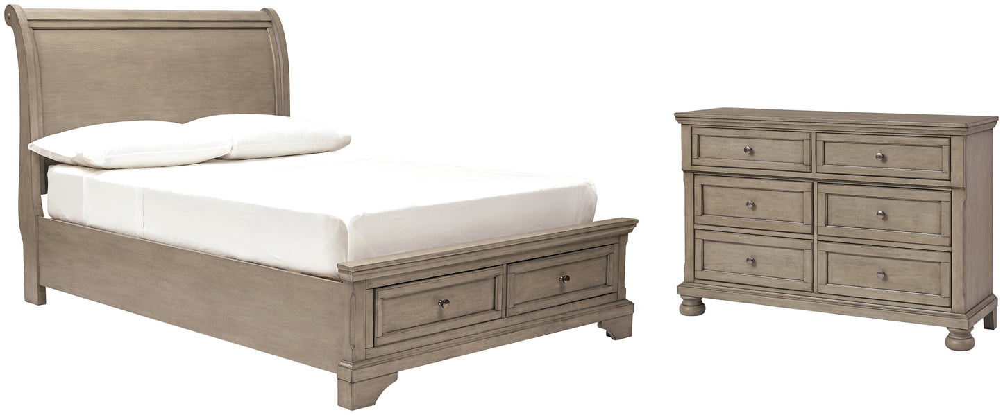 Lettner Full Sleigh Bed with Dresser Wilson Furniture (OH)  in Bridgeport, Ohio. Serving Bridgeport, Yorkville, Bellaire, & Avondale