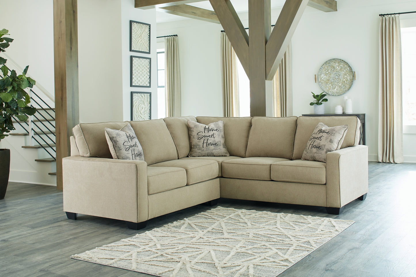 Lucina 2-Piece Sectional with Ottoman Wilson Furniture (OH)  in Bridgeport, Ohio. Serving Bridgeport, Yorkville, Bellaire, & Avondale
