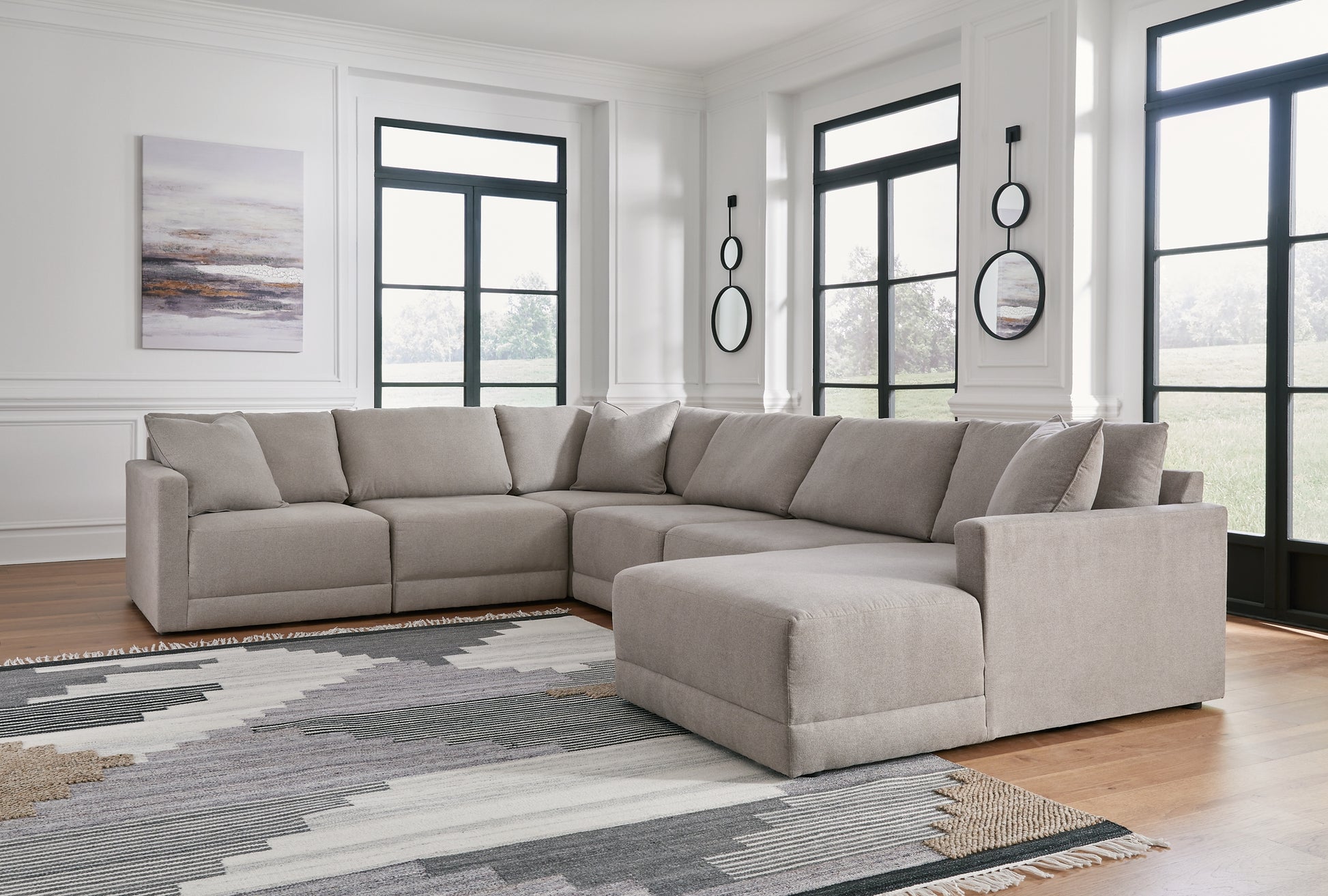 Katany 6-Piece Sectional with Ottoman Wilson Furniture (OH)  in Bridgeport, Ohio. Serving Bridgeport, Yorkville, Bellaire, & Avondale