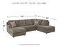O'Phannon 2-Piece Sectional with Ottoman Wilson Furniture (OH)  in Bridgeport, Ohio. Serving Bridgeport, Yorkville, Bellaire, & Avondale