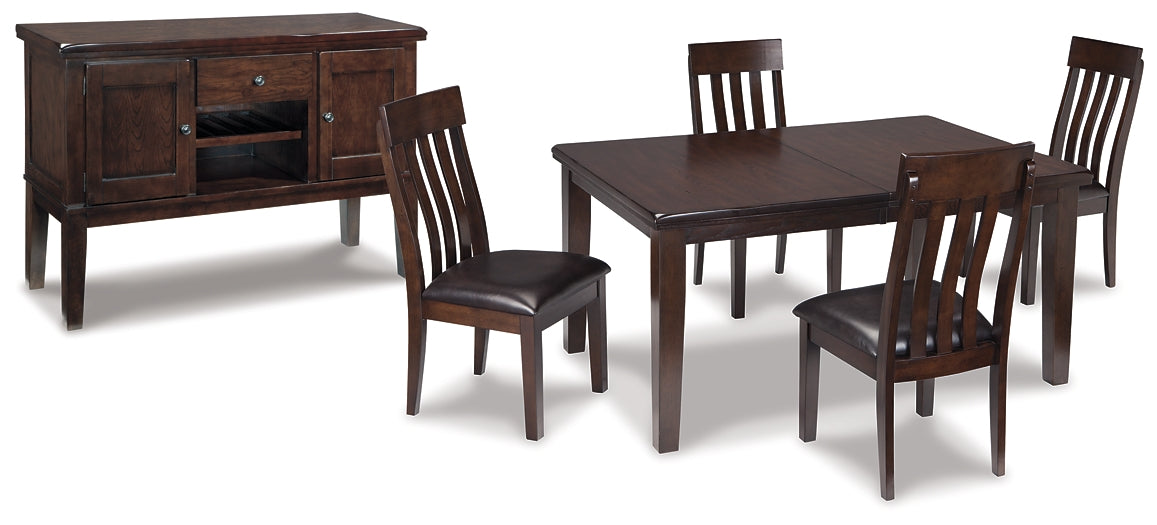 Haddigan Dining Table and 4 Chairs with Storage Wilson Furniture (OH)  in Bridgeport, Ohio. Serving Bridgeport, Yorkville, Bellaire, & Avondale