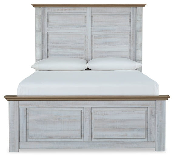 Haven Bay Queen Panel Bed with Mirrored Dresser, Chest and 2 Nightstands Wilson Furniture (OH)  in Bridgeport, Ohio. Serving Bridgeport, Yorkville, Bellaire, & Avondale