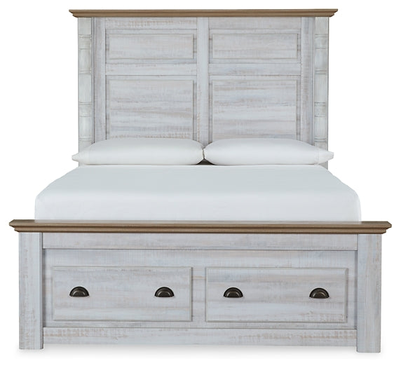 Haven Bay Queen Panel Storage Bed with Mirrored Dresser Wilson Furniture (OH)  in Bridgeport, Ohio. Serving Bridgeport, Yorkville, Bellaire, & Avondale