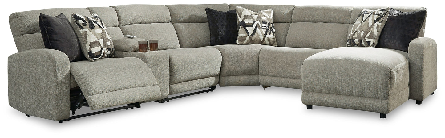 Colleyville 6-Piece Power Reclining Sectional with Chaise Wilson Furniture (OH)  in Bridgeport, Ohio. Serving Bridgeport, Yorkville, Bellaire, & Avondale